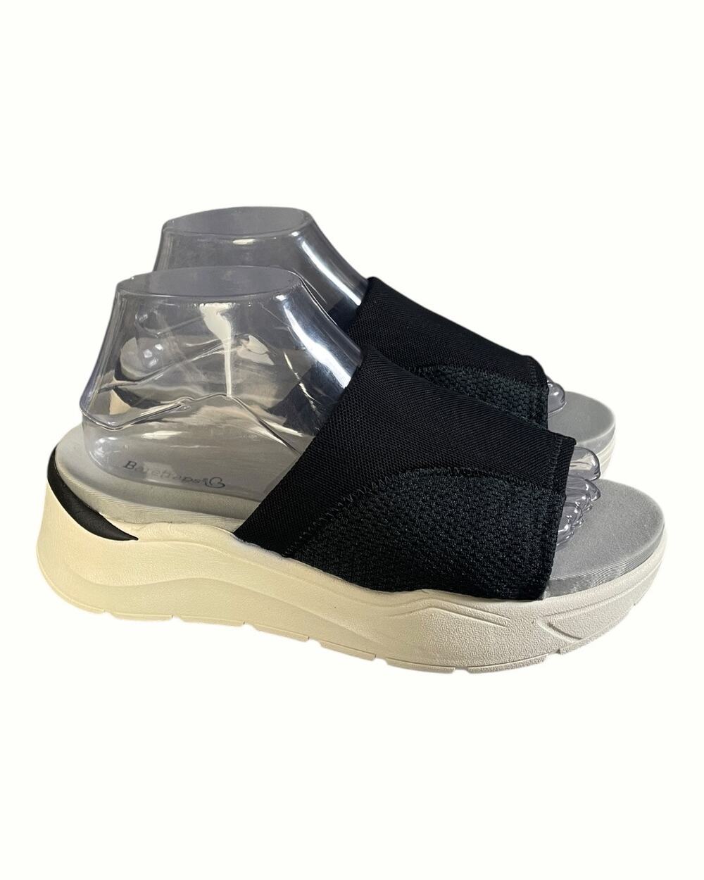 BareTraps Women’s Black Whisper Slide Platform Sandals Size-8M
